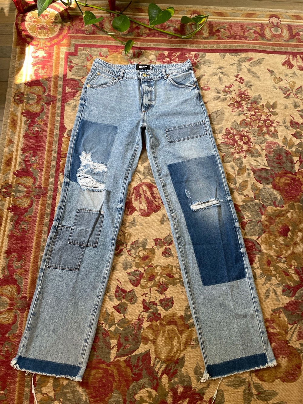 SER.O.YA Patchwork Distressed Women's Jeans